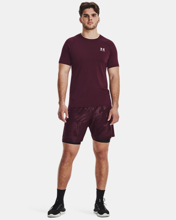 Men's UA Tech™ Woven Emboss Shorts, Maroon, pdpMainDesktop image number 2